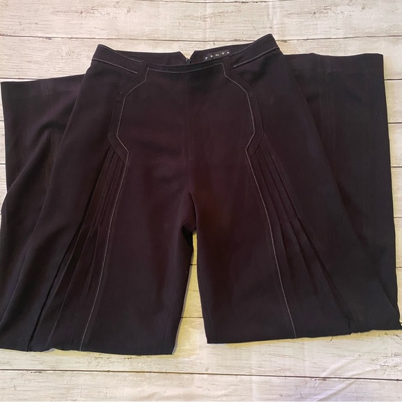 Penta Womens Black Pants (8) Wide leg - Picture 4 of 6